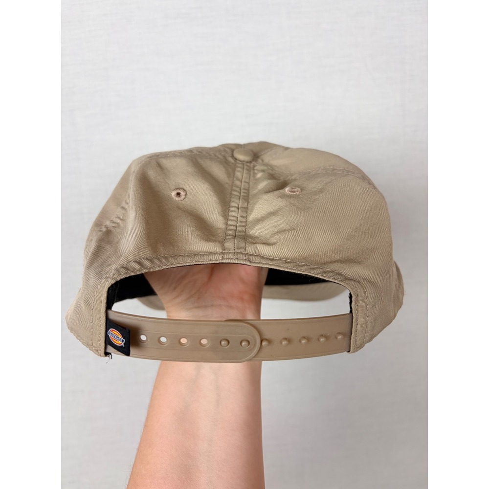 Dickies Williamson-Dickie Mfg Co Glory In Work Snapback Hat Tan Khaki Rope Cap - Picture 4 of 5